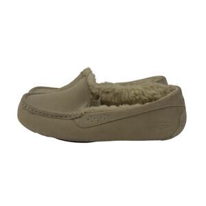 Ugg Ansley Driftwood Shearling Lined Moccasin Slippers Sz 9